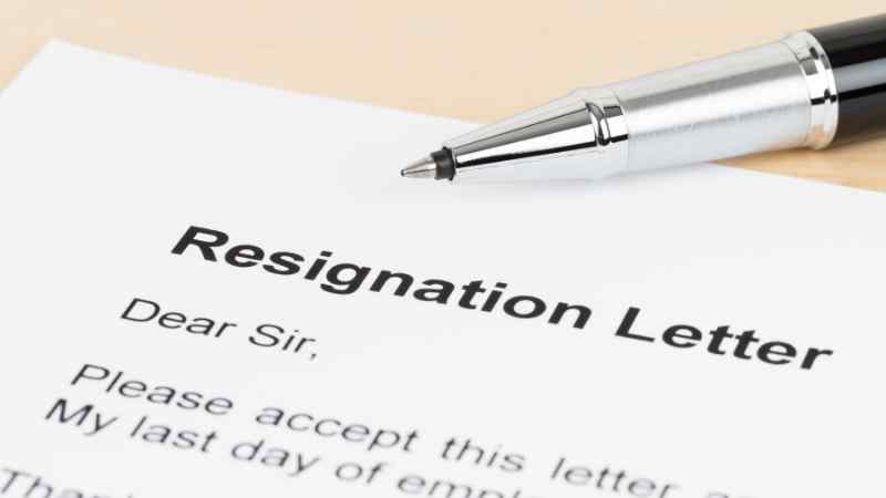 When should you write a letter of resignation in Denmark?